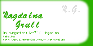 magdolna grull business card